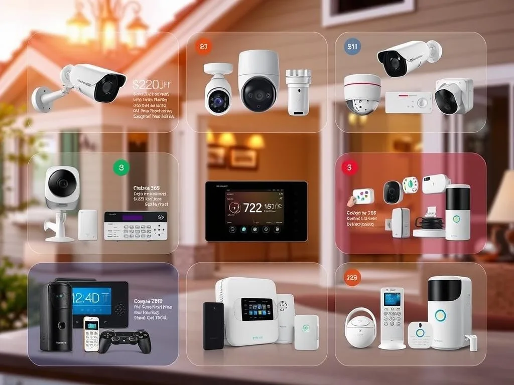 This image perfectly represents the safety and innovation highlighted in our Home Security Review. The cozy suburban home is equipped with advanced security features, including outdoor cameras, motion detectors, a smart doorbell, and a digital display panel that updates security status in real time. Surrounded by a well-lit yard and a classic picket fence, this serene evening scene captures the blend of modern technology and homey comfort. Explore our review to find the best solutions to protect your home with ease and style.